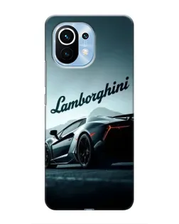Чехол для Xiaomi Mi 11 с картинкой «Классическая надпись Lamborghini»