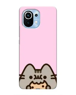 Чехол для Xiaomi Mi 11 с картинкой «Pusheen и печенье» Чехол для Xiaomi Mi 11 с картинкой «Pusheen и печенье»