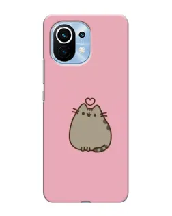 Чехол для Xiaomi Mi 11 с картинкой «Pusheen сердце» Чехол для Xiaomi Mi 11 с картинкой «Pusheen сердце»