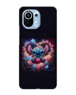 Чехол для Xiaomi Mi 11 с картинкой «Stitch в цветах» Чехол для Xiaomi Mi 11 с картинкой «Stitch в цветах»