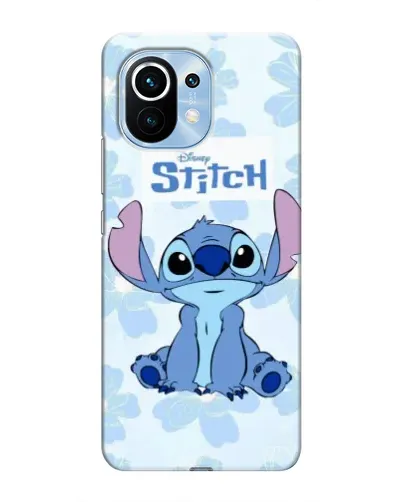 Чехол для Xiaomi Mi 11 с картинкой «Stitch среди цветов»