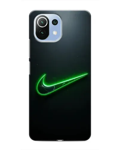 Чехол для Xiaomi Mi 11i с картинкой «Неоновый контур Nike» Чехол для Xiaomi Mi 11i с картинкой «Неоновый контур Nike»