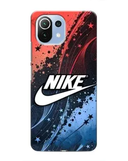 Чехол для Xiaomi Mi 11i с картинкой «Градиентный принт Найк»