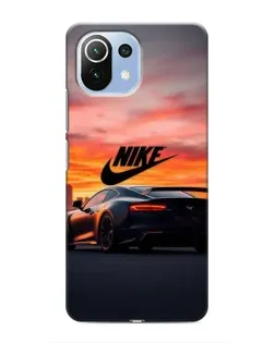 Чехол для Xiaomi Mi 11i с картинкой «Nike и суперкар»