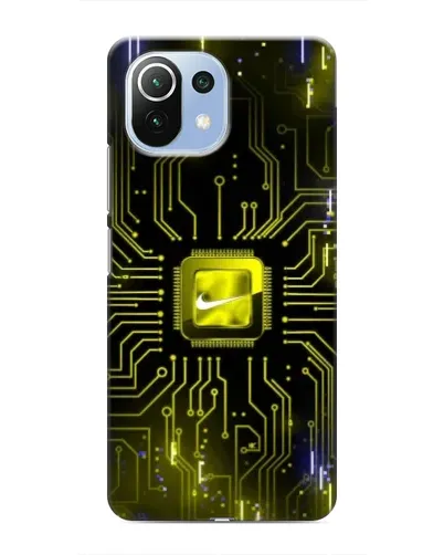 Чехол для Xiaomi Mi 11i с картинкой «Nike — золотая искра» Чехол для Xiaomi Mi 11i с картинкой «Nike — золотая искра»