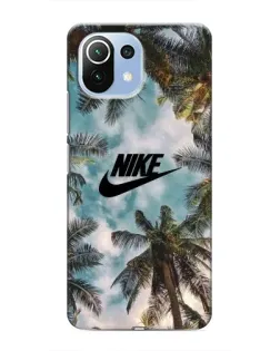 Чехол для Xiaomi Mi 11i с картинкой «Тропический принт Nike»