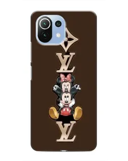 Чехол для Xiaomi Mi 11i с картинкой «LV и Микки Маус»