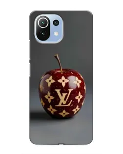 Чехол для Xiaomi Mi 11i с картинкой «Красное яблоко LV»