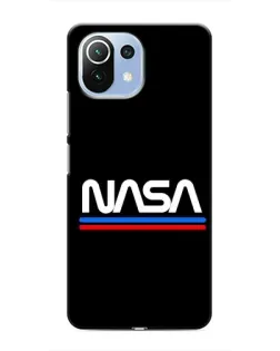 Чехол для Xiaomi Mi 11i с картинкой «NASA — классика Red Blue» Чехол для Xiaomi Mi 11i с картинкой «NASA — классика Red Blue»