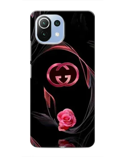 Чехол для Xiaomi Mi 11i с картинкой «Gucci — неоновая роза»