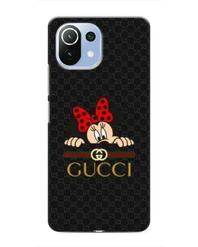 Чехол для Xiaomi Mi 11i с картинкой «Минни Маус Gucci — черный» Чехол для Xiaomi Mi 11i с картинкой «Минни Маус Gucci — черный»