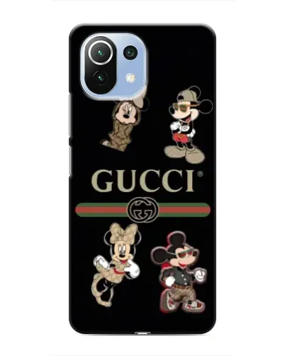 Чехол для Xiaomi Mi 11i с картинкой «Gucci — герои Disney и монограмма» Чехол для Xiaomi Mi 11i с картинкой «Gucci — герои Disney и монограмма»