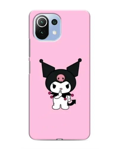 Чехол для Xiaomi Mi 11i с картинкой «Kuromi — розовая нежность»