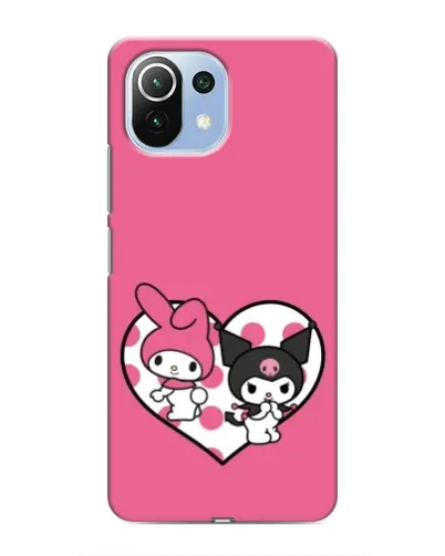 Чехол для Xiaomi Mi 11i с картинкой «Kuromi и My Melody»