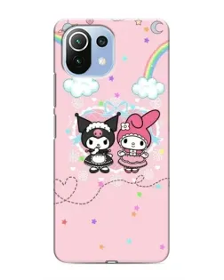 Чехол для Xiaomi Mi 11i с картинкой «My Melody и Kuromi» Чехол для Xiaomi Mi 11i с картинкой «My Melody и Kuromi»
