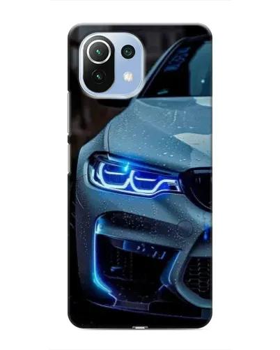Чехол для Xiaomi Mi 11i с картинкой «Взгляд BMW с синими фарами» Чехол для Xiaomi Mi 11i с картинкой «Взгляд BMW с синими фарами»