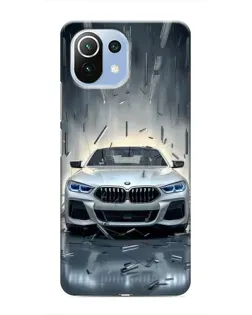 Чехол для Xiaomi Mi 11i с картинкой «BMW в свете фар»