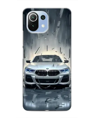 Чехол для Xiaomi Mi 11i с картинкой «BMW в свете фар» Чехол для Xiaomi Mi 11i с картинкой «BMW в свете фар»