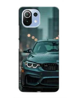 Чехол для Xiaomi Mi 11i с картинкой «BMW в огнях города»