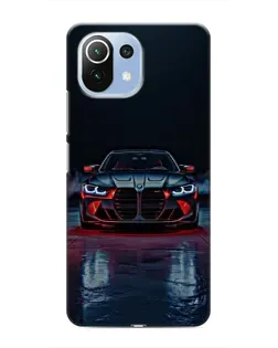 Чехол для Xiaomi Mi 11i с картинкой «BMW на мокрой дороге»