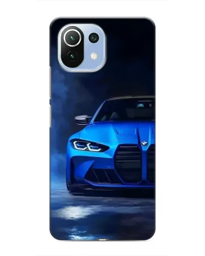Чехол для Xiaomi Mi 11i с картинкой «Голубая BMW M4» Чехол для Xiaomi Mi 11i с картинкой «Голубая BMW M4»