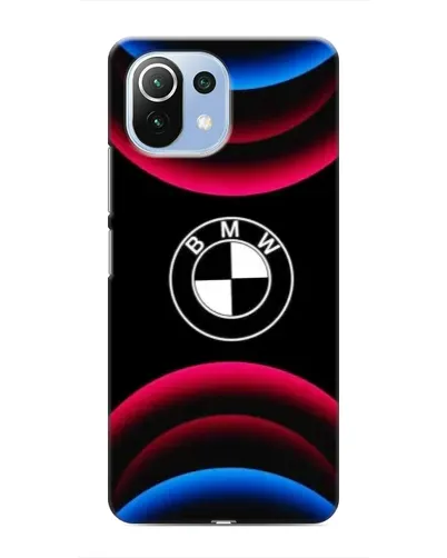 Чехол для Xiaomi Mi 11i с картинкой «Логотип BMW и неоновые дуги» Чехол для Xiaomi Mi 11i с картинкой «Логотип BMW и неоновые дуги»