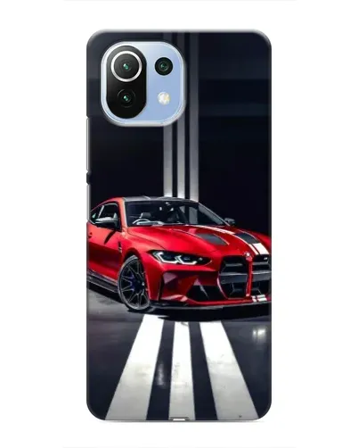 Чехол для Xiaomi Mi 11i с картинкой «Красная BMW на дороге» Чехол для Xiaomi Mi 11i с картинкой «Красная BMW на дороге»