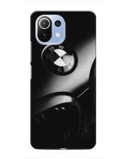 Чехол для Xiaomi Mi 11i с картинкой «Эмблема BMW — макро»