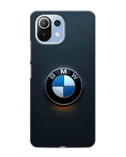 Чехол для Xiaomi Mi 11i с картинкой «Логотип BMW — минимализм»