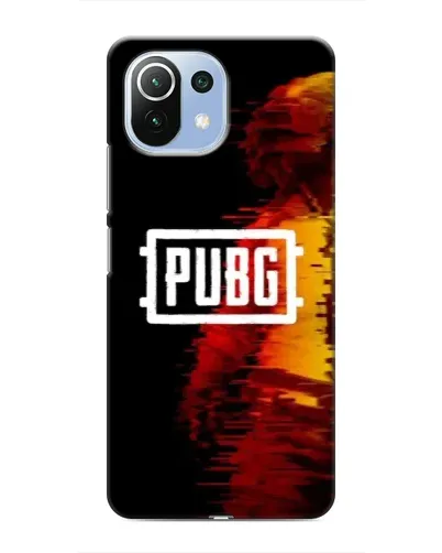 Чехол для Xiaomi Mi 11i с картинкой «Яркий логотип PUBG»