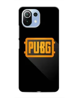 Чехол для Xiaomi Mi 11i с картинкой «PUBG — рамка лого»