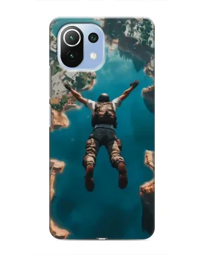Чехол для Xiaomi Mi 11i с картинкой «PUBG — свободное падение»