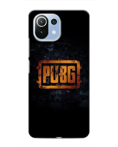Чехол для Xiaomi Mi 11i с картинкой «PUBG — золотой логотип»