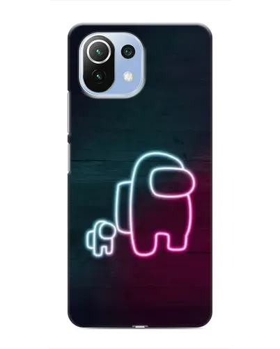 Чехол для Xiaomi Mi 11i с картинкой «Among Us неон-арт» Чехол для Xiaomi Mi 11i с картинкой «Among Us неон-арт»