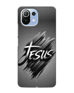 Чехол для Xiaomi Mi 11i с картинкой «Надпись Jesus Graffiti»