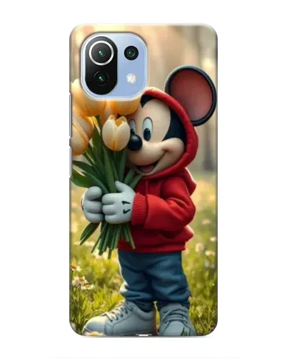 Чехол для Xiaomi Mi 11i с картинкой «Микки с тюльпанами» Чехол для Xiaomi Mi 11i с картинкой «Микки с тюльпанами»