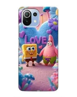 Чехол для Xiaomi Mi 11i с картинкой «Губка Боб Патрик»