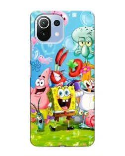 Чехол для Xiaomi Mi 11i с картинкой «Губка Боб и друзья» Чехол для Xiaomi Mi 11i с картинкой «Губка Боб и друзья»