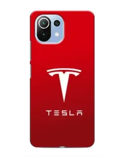 Чехол для Xiaomi Mi 11i с картинкой «Tesla Red Classic»