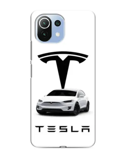 Чехол для Xiaomi Mi 11i с картинкой «Tesla White Style» Чехол для Xiaomi Mi 11i с картинкой «Tesla White Style»