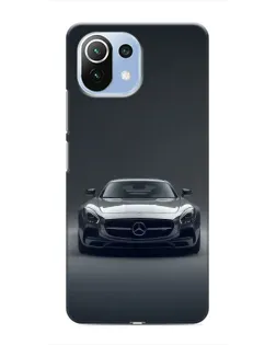 Чехол для Xiaomi Mi 11i с картинкой «Mercedes на черном»