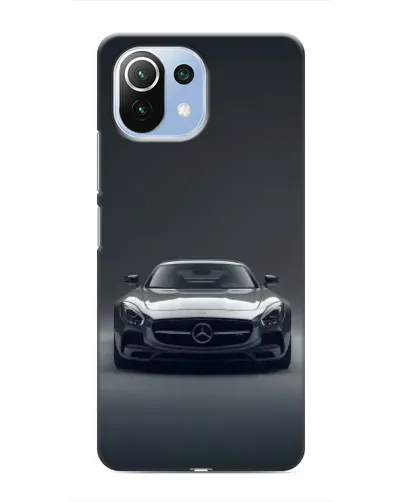 Чехол для Xiaomi Mi 11i с картинкой «Mercedes на черном»