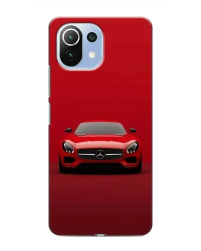 Чехол для Xiaomi Mi 11i с картинкой «Красный Mercedes AMG»