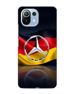 Чехол для Xiaomi Mi 11i с картинкой «Mercedes — флаг Германии»