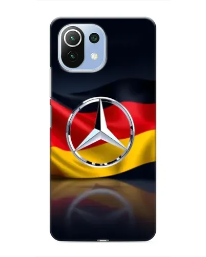 Чехол для Xiaomi Mi 11i с картинкой «Mercedes — флаг Германии»