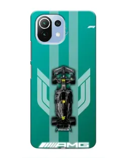 Чехол для Xiaomi Mi 11i с картинкой «Mercedes AMG Petronas»