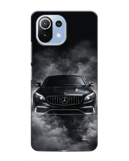 Чехол для Xiaomi Mi 11i с картинкой «Mercedes в дыму»