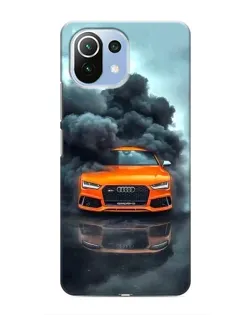 Чехол для Xiaomi Mi 11i с картинкой «Audi в облаках дыма» Чехол для Xiaomi Mi 11i с картинкой «Audi в облаках дыма»