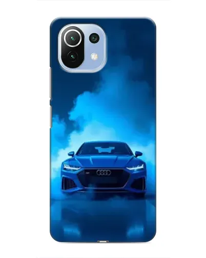 Чехол для Xiaomi Mi 11i с картинкой «Audi — голубая энергия»