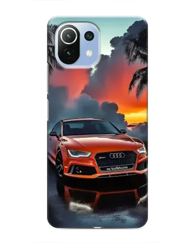 Чехол для Xiaomi Mi 11i с картинкой «Audi — закат»